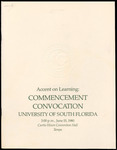 Commencement Convocation Program, USF Tampa Campus, June 15, 1980 by University of South Florida