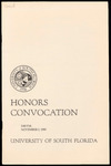 Convocation Program, USF, Honors, November 2, 1980