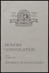 Convocation Program, USF, Honors, October 18, 1981