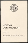 Convocation Program, USF, Honors, October 7, 1983 by University of South Florida