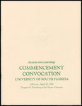 Commencement Convocation Program, USF, April 29, 1984