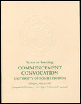 Commencement Convocation Program, USF, May 1, 1988