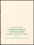 Commencement Convocation Program, USF, May 4, 1993