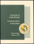 Commencement Convocation Program, Tampa Campus, August 10, 2002 by University of South Florida