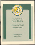 Commencement Convocation Program, Tampa Campus, May 3, 2003