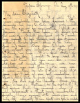 Letter, Albert Hafner to Elizabeth Chandler, August 19, 1891