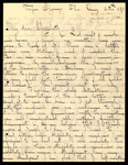 Letter, Albert Hafner to Elizabeth Chandler, August 25, 1891