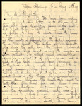 Letter, Albert Hafner to Elizabeth Chandler, August 27, 1891
