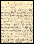 Letter, Albert Hafner to Elizabeth Chandler, October 10, 1891