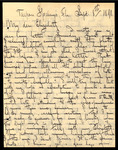 Letter, Albert Hafner to Elizabeth Chandler, September 8, 1891 by Albert Hafner