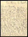 Letter, Albert Hafner to Elizabeth Chandler, September 20, 1891