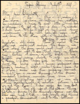 Letter, Albert Hafner to Elizabeth Chandler, July 13, 1891