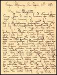 Letter, Albert Hafner to Elizabeth Chandler, April 28, 1893