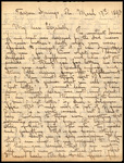 Letter, Albert Hafner to Elizabeth Chandler, March 17, 1893