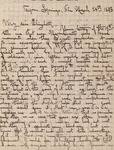Letter, Albert Hafner to Elizabeth Chandler, March 24, 1893
