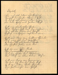 Poem in German, Albert Hafner to Elizabeth Chandler, May 19, 1891