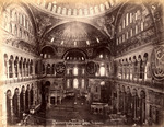 Interieur de la Mosque de Ste Sophie, vue general