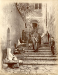 Escalier allant au S' - Sépulchre. - Stairway leading to the Holy Sepulchre by Félix Bonfils