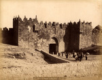 Bonfils. Porte de Damas. - The Damascus gate. "No. 287." "T&M B.F.K. Rives No. 74."