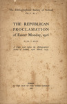 The Republican Proclamation of Easter Monday, 1916