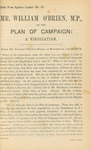 Mr. William O'Brien, M.P., on the Plan of Campaign: a Vindication. (From Mr. William O'Brien's Speech at Manchester, Jan. 29, 1887)
