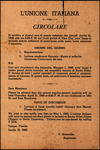 Flier, L'Unione Italiana Circolare, October 22, 1949
