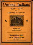 Magazine, Bollettino Della Sezione Cultura, May 1944 by L'Unione Italiana