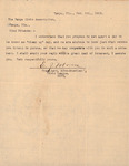 Letter, E.J. Moore to Friends, November 9, 1913 by E. J. Moore