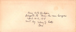 Letter and Certificate, Sidney J. Catts to Kate Jackson, April 6, 1918 by Sidney J. Catts