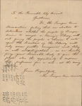 Letter, Tampa Civic Association to Tampa City Council, circa 1914 by Tampa Civic Association