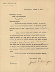 Letter, Joseph P. Remington to Kate Jackson, January 15, 1914