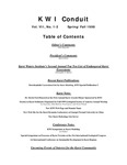 The KWI conduit