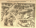 Galli ad Portum Regalem perveniunt French reach Port Royal by Jacques Le Moyne de Morgues and Theodor de Bry
