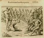 Excubitorum socordia ut punitur How sentinels are punished for sleeping on their posts by Jacques Le Moyne de Morgues and Theodor de Bry