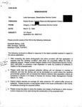 Memorandum, Response from Gregor J. Sawka to 101 Ranch's application, March 12, 1998