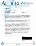 Request for suspension - 2001-01-22 by Audubon Lake Okeechobee Watershed Campaign Office
