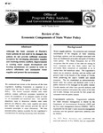 Review of the economic components of state water policy - 1997-04