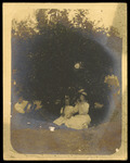 Lue Gim Gong and Visitors Sitting under an Orange Tree