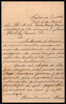 Letter, Jacinto San Martin to President of the Sociedad la Unión Martí-Maceo, February 6, 1928 by Jacinto San Martin