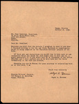 Letter, Wayne A. Blossom to Juan Casellas, October 15, 1940