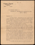 Letter, Eugenio Montenegro and Eufemio Miró to Mario G. Menocal, September 9, 1910