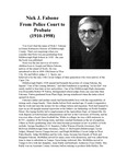 Nick J. Falsone: from police court to probate (1910-1998) by Morison Buck