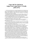 Judge Lexie Louge Parks: a profile (1891-1975) by Morison Buck