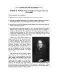 Robert W. Patton: tireless student in pursuit of the law (1911-2000) by Morison Buck