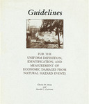 Guidelines for the uniform definition, identification, and measurement of economic damages from natural hazard events