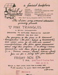 Flier, Pink Triangles, November 5, 1983 by Edith "Edie" Daly