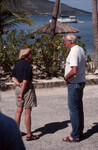 Pair Chats at Anegada Reef Hotel in Anegada, British Virgin Islands