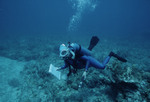 Nancy Ogden SCUBA Diving at Cochinos Station 4 in Cayos Cochinos, Honduras, B