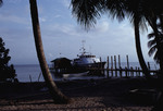 Research Vessel (R/V) Urraca Docked at Cochino Pequeño in Cayos Cochinos, Honduras