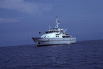 Front View of Research Vessel (R/V) Urraca Near Cayos Cochinos, Honduras